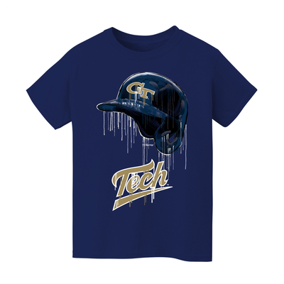  Georgia Tech Yellow Jackets Vive La Fete Youth T-Shirt - Navy